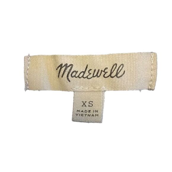 New Madewell Texture & Thread Tiered Crop Tank Top Black Crossback Women XS - Picture 5 of 8